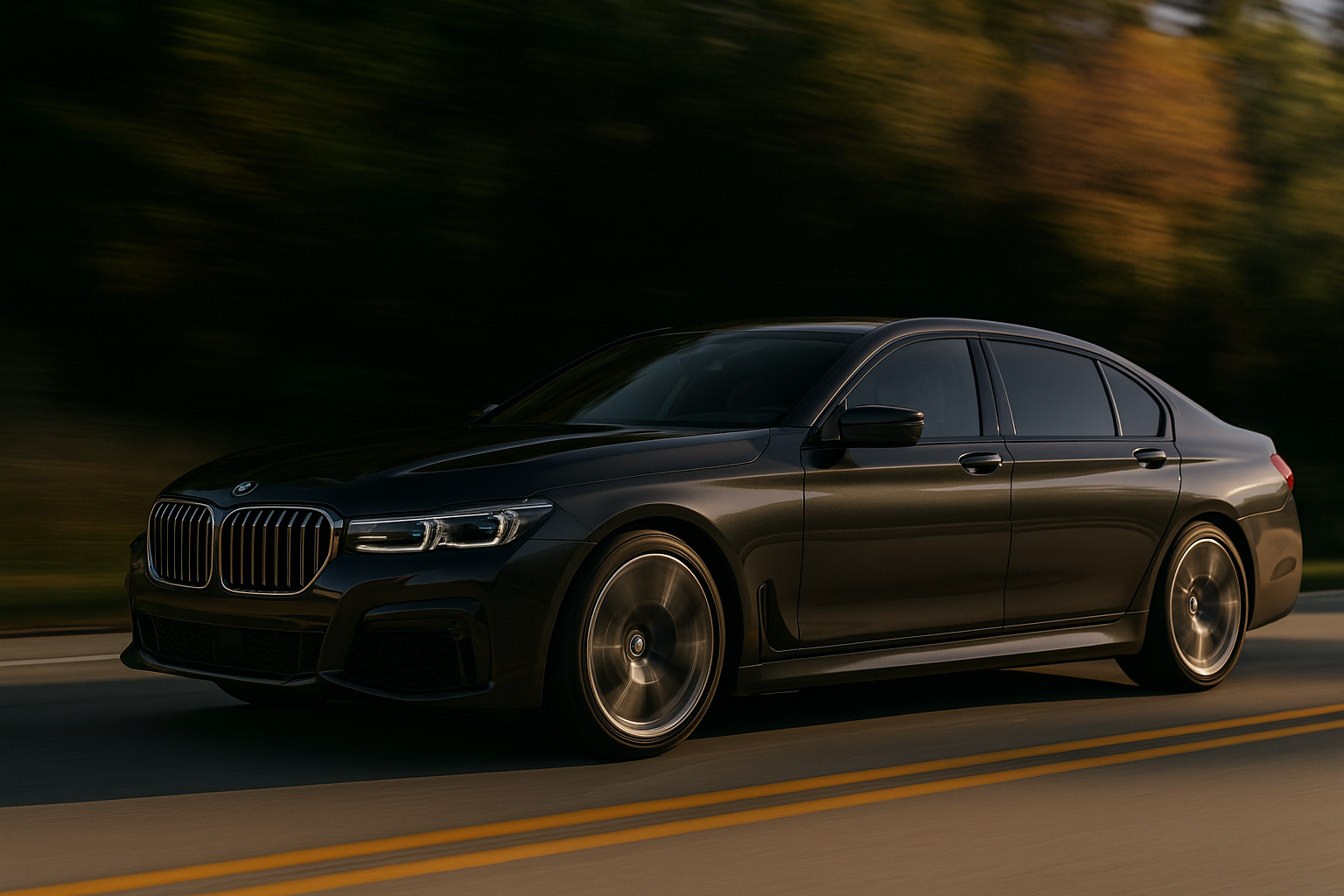 Luxury BMW sedan